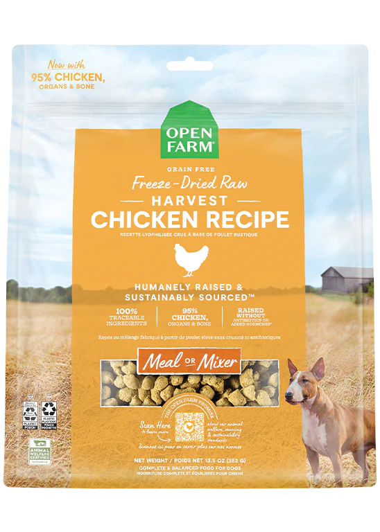 Open Farm Freeze Dried Harvest Chicken Recipe