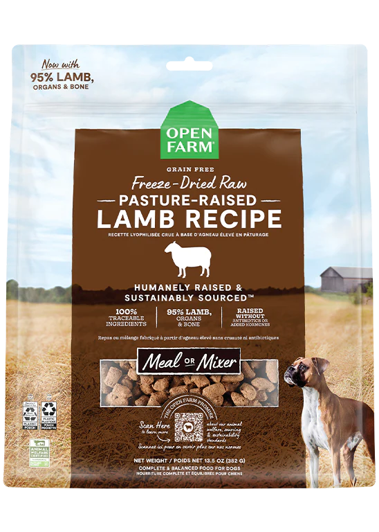 Open Farm Freeze Dried Pasture Raised Lamb Recipe