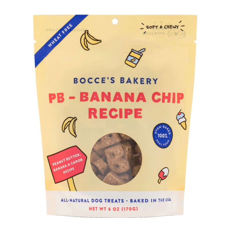 PB-Banana Chip Dog Treats by Bocce's Bakery