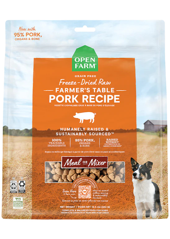 Open Farm Freeze Dried Pork Recipe