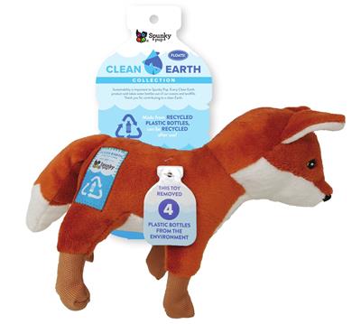 Clean Earth Plush Fox by Spunky Pup