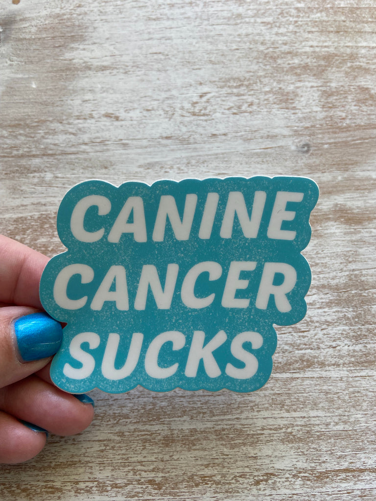 Canine Cancer Sucks Sticker