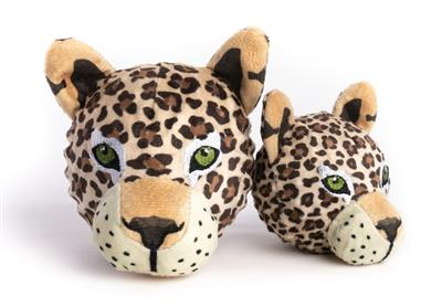 Leopard Faball Squeaky Dog Toy