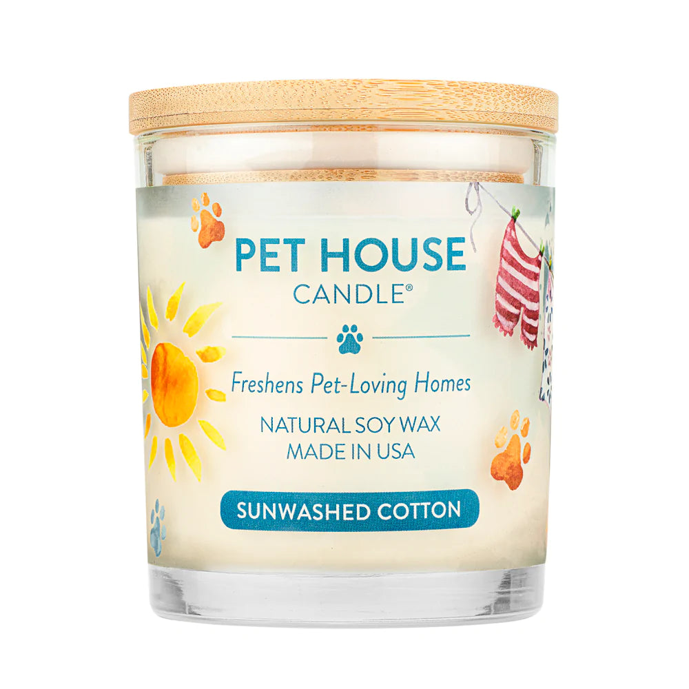 Sunwashed Cotton Candle by Pet House