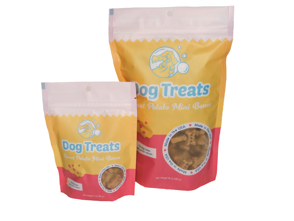 Sweet Potato Mini Bones - Belly Rubs Biscuit Bar Dog Treats